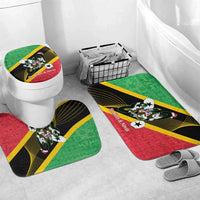 St Kitts and Nevis Christmas Bathroom Set 869 Proud With Map - Wonder Print Shop