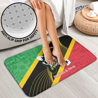 St Kitts and Nevis Christmas Bathroom Set 869 Proud With Map - Wonder Print Shop