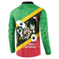 St Kitts and Nevis Christmas Button Sweatshirt 869 Proud With Map - Wonder Print Shop