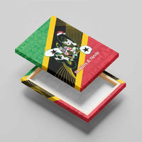 St Kitts and Nevis Christmas Canvas Wall Art 869 Proud With Map - Wonder Print Shop