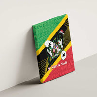 St Kitts and Nevis Christmas Canvas Wall Art 869 Proud With Map - Wonder Print Shop