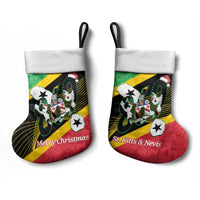 St Kitts and Nevis Christmas Stocking 869 Proud With Map - Wonder Print Shop