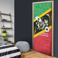 St Kitts and Nevis Christmas Door Cover 869 Proud With Map - Wonder Print Shop
