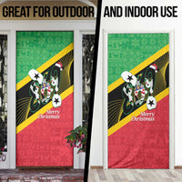 St Kitts and Nevis Christmas Door Cover 869 Proud With Map - Wonder Print Shop