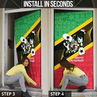St Kitts and Nevis Christmas Door Cover 869 Proud With Map - Wonder Print Shop