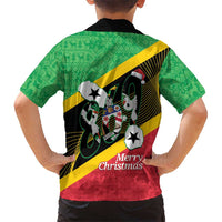 St Kitts and Nevis Christmas Kid Hawaiian Shirt 869 Proud With Map - Wonder Print Shop