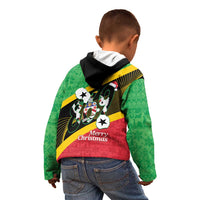 St Kitts and Nevis Christmas Kid Hoodie 869 Proud With Map - Wonder Print Shop