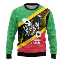 St Kitts and Nevis Christmas Ugly Christmas Sweater 869 Proud With Map - Wonder Print Shop