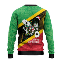 St Kitts and Nevis Christmas Ugly Christmas Sweater 869 Proud With Map - Wonder Print Shop