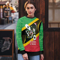 St Kitts and Nevis Christmas Ugly Christmas Sweater 869 Proud With Map - Wonder Print Shop