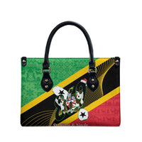 St Kitts and Nevis Christmas Leather Bag 869 Proud With Map - Wonder Print Shop
