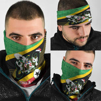 St Kitts and Nevis Christmas Neck Gaiter 869 Proud With Map - Wonder Print Shop