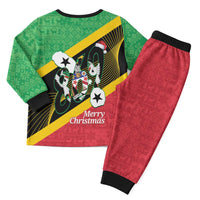 St Kitts and Nevis Christmas Pajama Set 869 Proud With Map - Wonder Print Shop