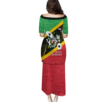 St Kitts and Nevis Christmas Puletasi 869 Proud With Map - Wonder Print Shop