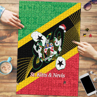 St Kitts and Nevis Christmas Puzzle 869 Proud With Map - Wonder Print Shop