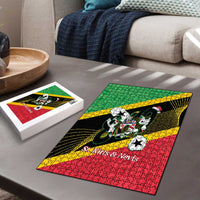 St Kitts and Nevis Christmas Puzzle 869 Proud With Map - Wonder Print Shop