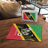 St Kitts and Nevis Christmas Puzzle 869 Proud With Map - Wonder Print Shop