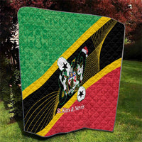 St Kitts and Nevis Christmas Quilt 869 Proud With Map - Wonder Print Shop