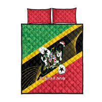 St Kitts and Nevis Christmas Quilt Bed Set 869 Proud With Map - Wonder Print Shop