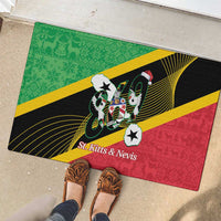 St Kitts and Nevis Christmas Rubber Doormat 869 Proud With Map - Wonder Print Shop