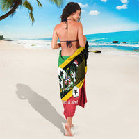 St Kitts and Nevis Christmas Sarong 869 Proud With Map - Wonder Print Shop