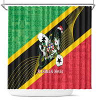 St Kitts and Nevis Christmas Shower Curtain 869 Proud With Map - Wonder Print Shop