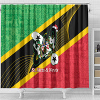 St Kitts and Nevis Christmas Shower Curtain 869 Proud With Map - Wonder Print Shop