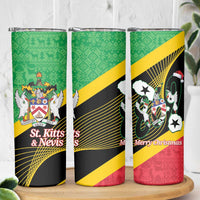 St Kitts and Nevis Christmas Skinny Tumbler 869 Proud With Map - Wonder Print Shop