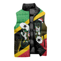 St Kitts and Nevis Christmas Sleeveless Puffer Jacket 869 Proud With Map - Wonder Print Shop