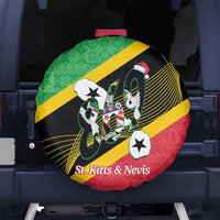 St Kitts and Nevis Christmas Spare Tire Cover 869 Proud With Map - Wonder Print Shop