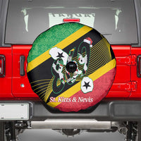 St Kitts and Nevis Christmas Spare Tire Cover 869 Proud With Map - Wonder Print Shop