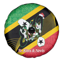 St Kitts and Nevis Christmas Spare Tire Cover 869 Proud With Map - Wonder Print Shop