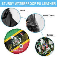 St Kitts and Nevis Christmas Spare Tire Cover 869 Proud With Map - Wonder Print Shop