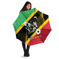 St Kitts and Nevis Christmas Umbrella 869 Proud With Map - Wonder Print Shop
