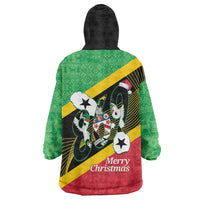 St Kitts and Nevis Christmas Wearable Blanket Hoodie 869 Proud With Map - Wonder Print Shop