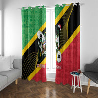 St Kitts and Nevis Christmas Window Curtain 869 Proud With Map - Wonder Print Shop