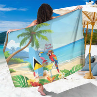 Saint Lucia Christmas Sarong Chill Macaw Parrot Caribbean Tropical Style - Wonder Print Shop