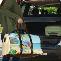 Saint Lucia Christmas Travel Bag Chill Macaw Parrot Caribbean Tropical Style - Wonder Print Shop