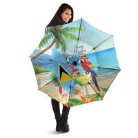 Saint Lucia Christmas Umbrella Chill Macaw Parrot Caribbean Tropical Style - Wonder Print Shop