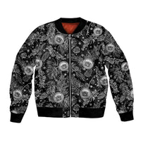 Hawaii Christmas Bomber Jacket Tropical Style With Coat Of Arms - Wonder Print Shop