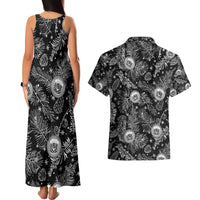 Hawaii Christmas Couples Matching Tank Maxi Dress and Hawaiian Shirt Tropical Style With Coat Of Arms - Wonder Print Shop