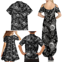 Hawaii Christmas Family Matching Summer Maxi Dress and Hawaiian Shirt Tropical Style With Coat Of Arms - Wonder Print Shop