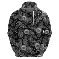 Hawaii Christmas Hoodie Tropical Style With Coat Of Arms - Wonder Print Shop