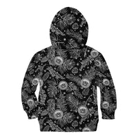 Hawaii Christmas Kid Hoodie Tropical Style With Coat Of Arms - Wonder Print Shop