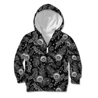 Hawaii Christmas Kid Hoodie Tropical Style With Coat Of Arms - Wonder Print Shop