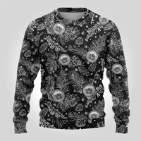 Hawaii Christmas Ugly Christmas Sweater Tropical Style With Coat Of Arms - Wonder Print Shop