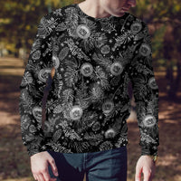 Hawaii Christmas Ugly Christmas Sweater Tropical Style With Coat Of Arms - Wonder Print Shop