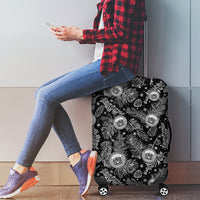 Hawaii Christmas Luggage Cover Tropical Style With Coat Of Arms - Wonder Print Shop