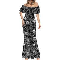 Hawaii Christmas Mermaid Dress Tropical Style With Coat Of Arms - Wonder Print Shop