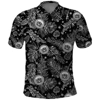 Hawaii Christmas Polo Shirt Tropical Style With Coat Of Arms - Wonder Print Shop